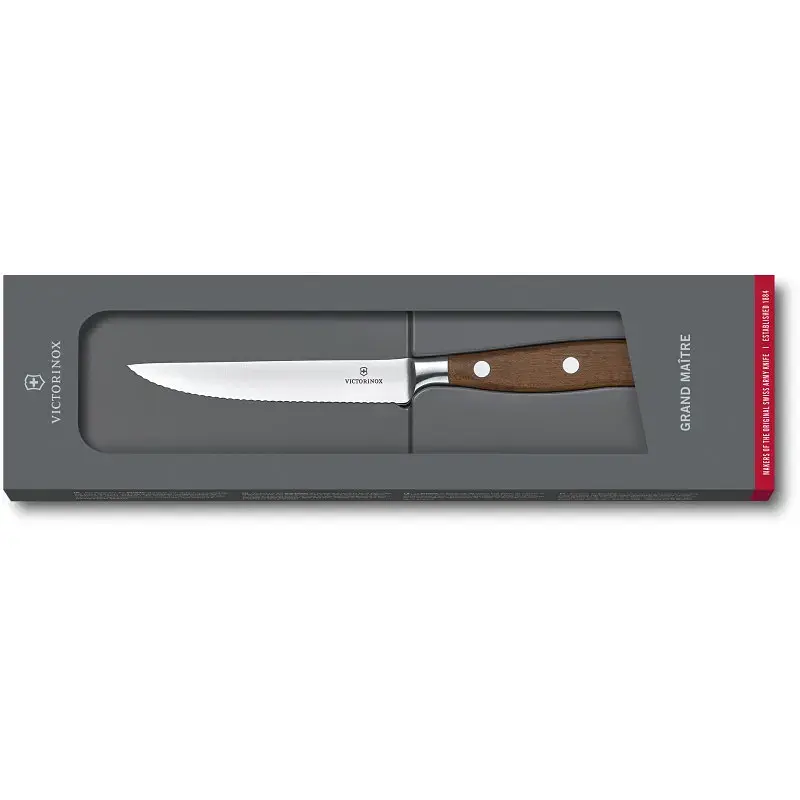 Кухонний ніж Victorinox Grand Maitre Steak 12см Serrated Wood (7.7200.12WG) - фото 2