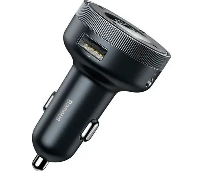 FM-трансмиттер Baseus Enjoy Car Wireless MP3 Charger Wireless 5.0+5V/3.4A Black (CCLH-01) [61086] - фото 3