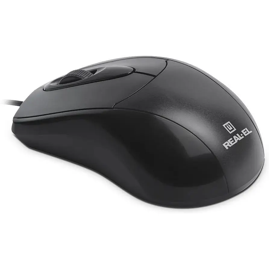 Миша REAL-EL RM-207 USB black - фото 3