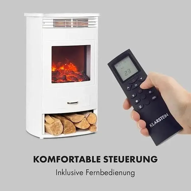 Камин электрический Klarstein Bormio WH 1900W (10035071) - фото 6