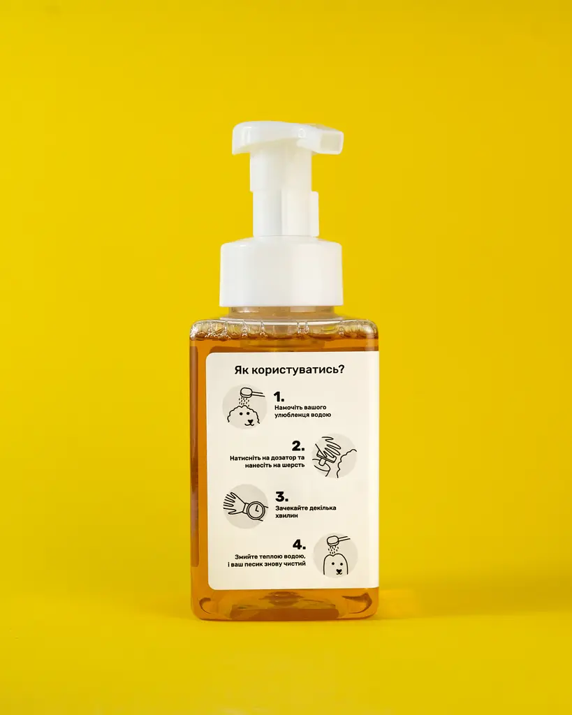 Шампунь-пінка Kudlati для гладкошерстих улюбленців 450 мл - фото 4