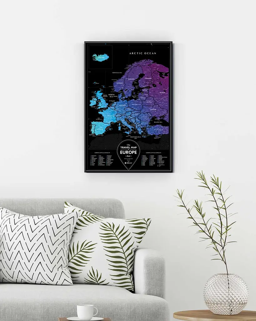 Скретч карта світу 1DEA.me Travel Map Black Europe (13070) - фото 4