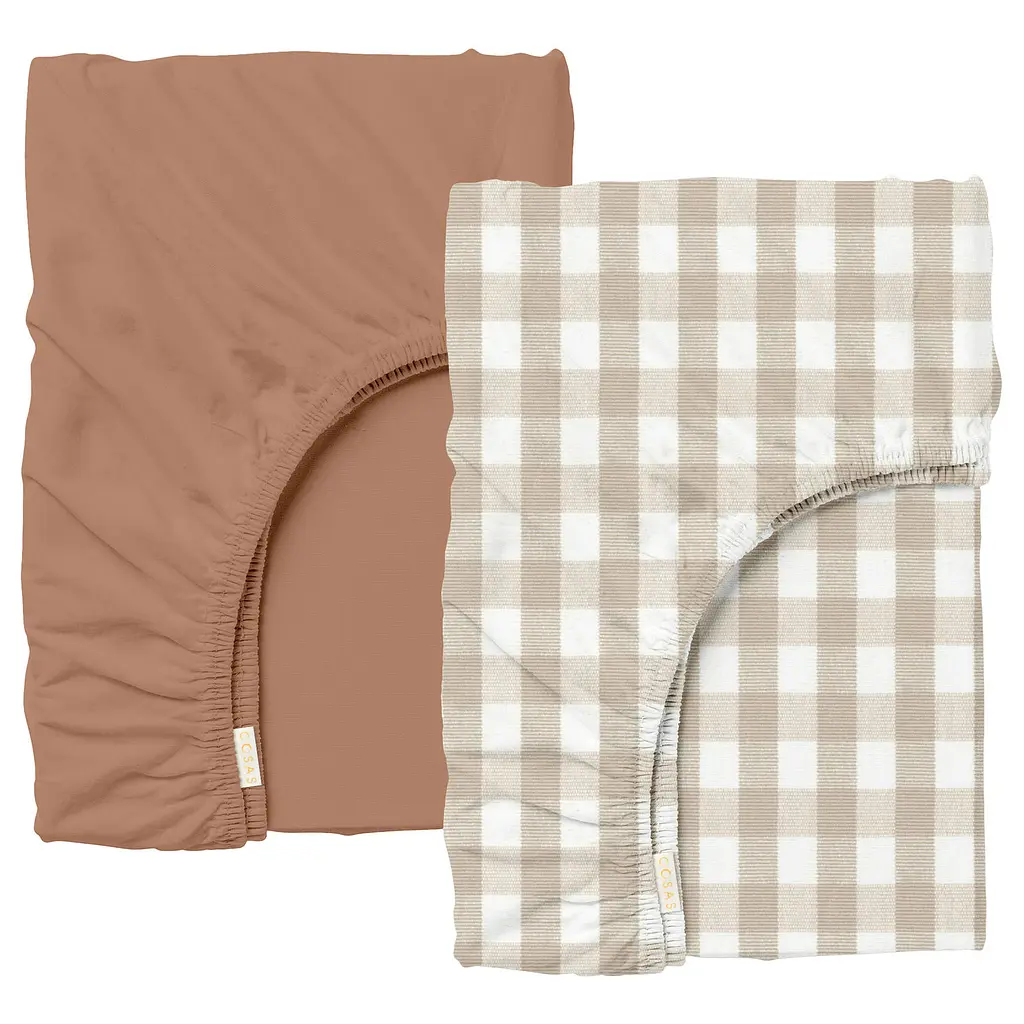 Набір простирадло на резинці 180х200х30 CARAMEL CHECK COSAS (2200000047342)