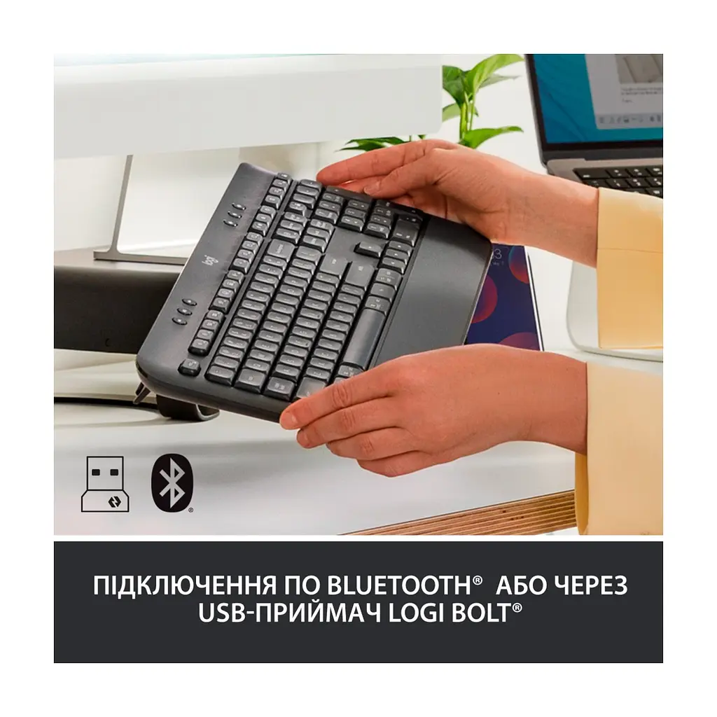 Клавіатура Logitech Signature K650 USB/Bluetooth UA Graphite (920-010945) - фото 4