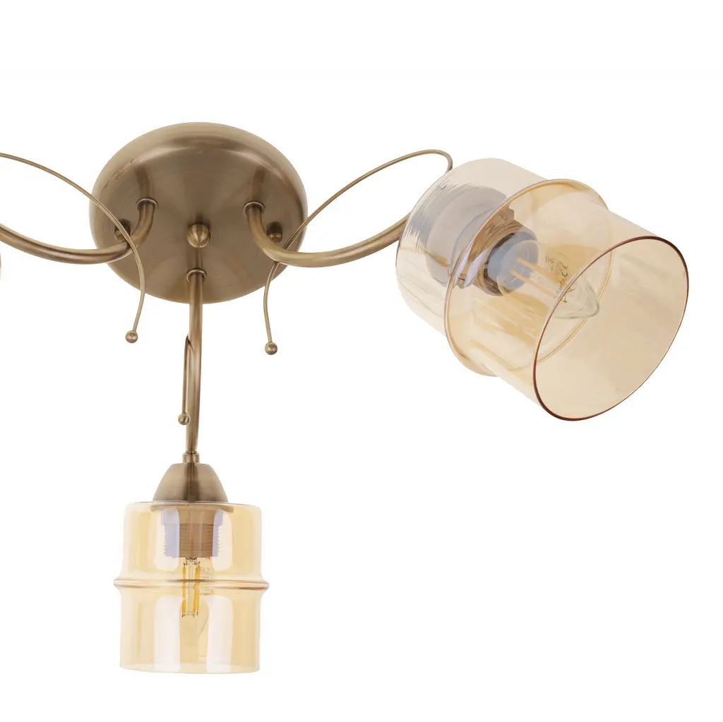 Люстра потолочная Brille в спальню Е27 60W AB (LK-722S/3) - фото 2