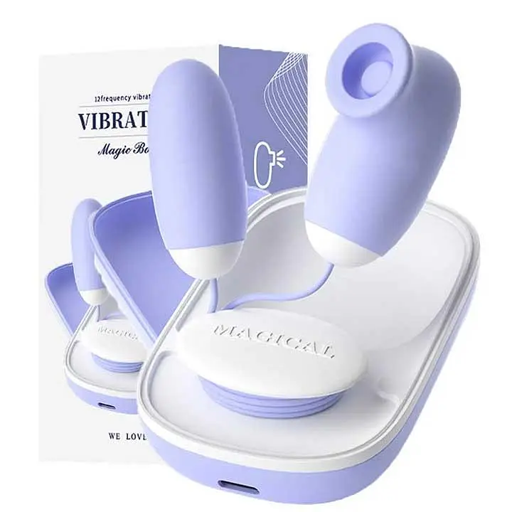Подвійне вакуумне віброяйце Laile Magic Box USB 20 режимів — Вібратори - фото 2