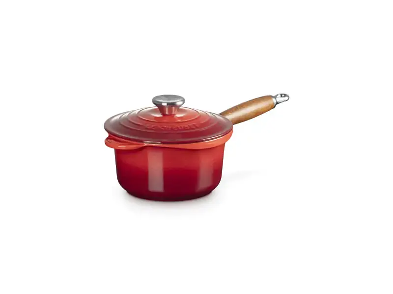 Ківш Le Creuset Wooden Handle Saucepan 18 см Cerise (21139180602460) - фото 6
