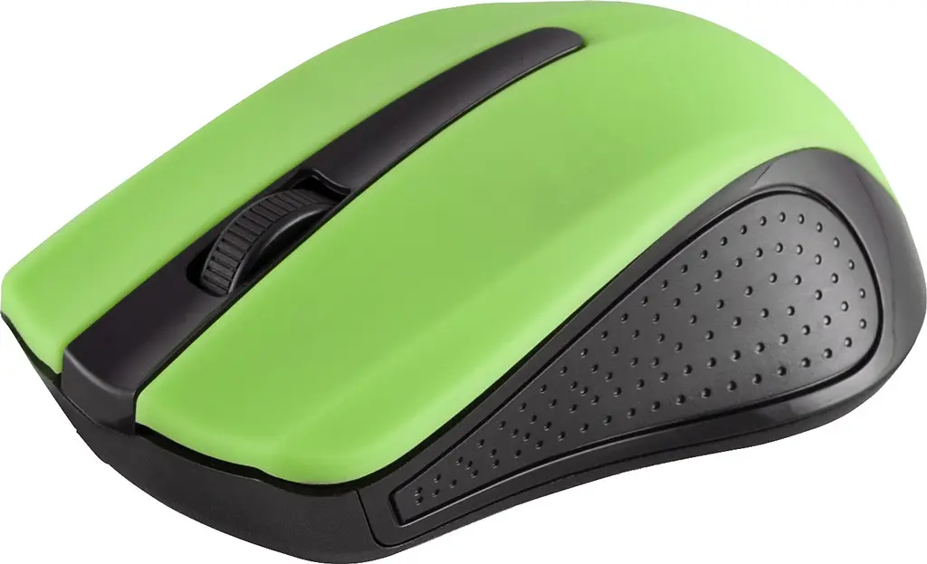 Мишка Modecom MC-WM9, бездротова, 2кн., 1200dpi, нано ресівер чорна-зелена - фото 3