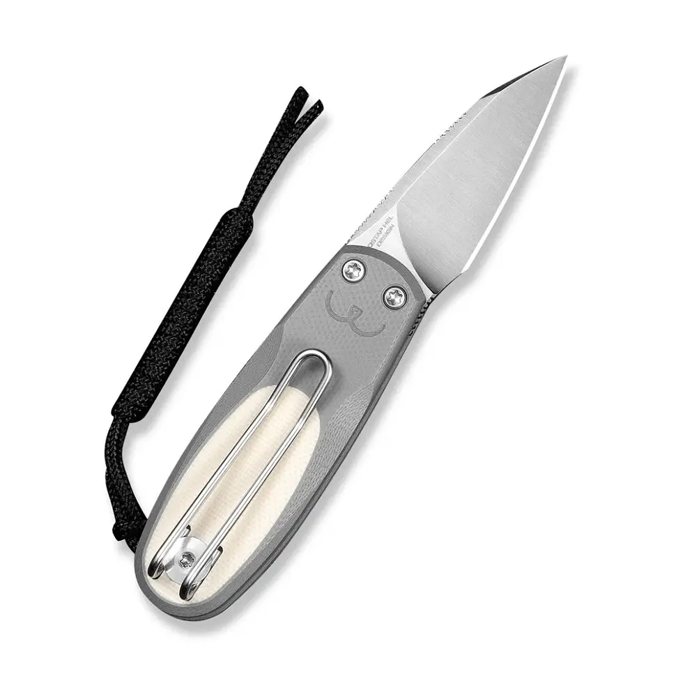 Ніж складаний кишеньковий Civivi Purr, (4.65 см) Nitro-V / G10 сірий/айворі - фото 2