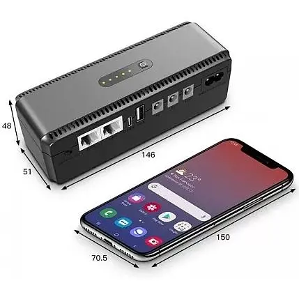ИБП для роутеров Yepo Smart DC-UPS 10400mAh DC-5V/9V/12V - фото 4