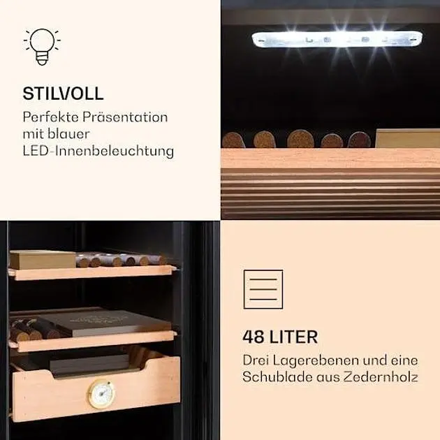 Хьюмидор для сигар Klarstein El Presidente (10036103) - фото 4