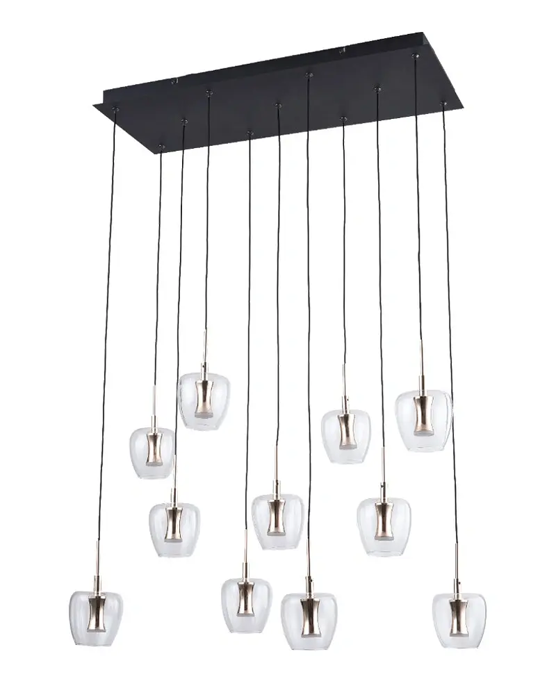Люстра Zuma Line Nelson LED 11x33W 3000K 3900 Lm IP20 золота - фото 2