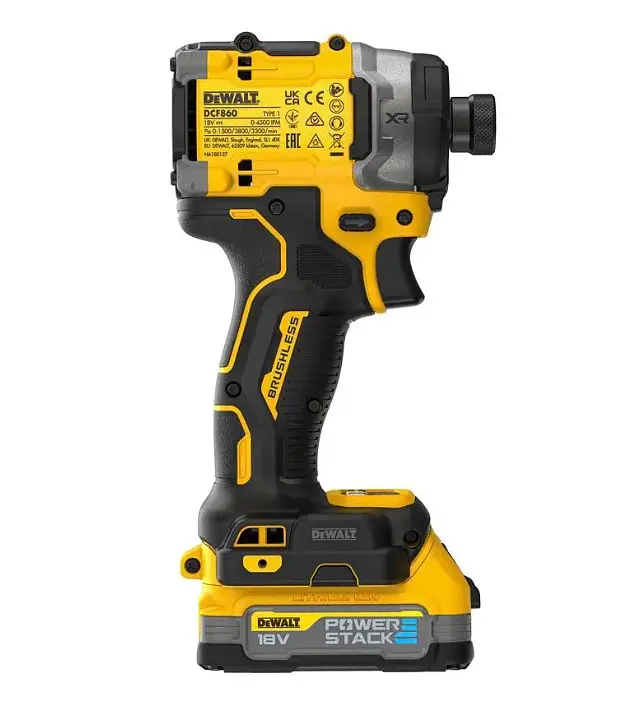 Шурупокрут ударний акумуляторний DeWalt безщітковий з АКБ та ЗП (DCF860E2T) - фото 4