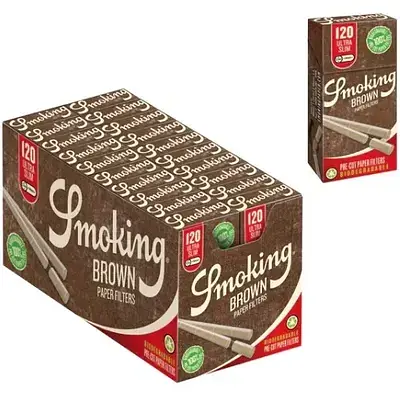 Фільтри Smoking Pre-Cut Ultra Slim 5.7х14 Brown 120 шт. - фото 2