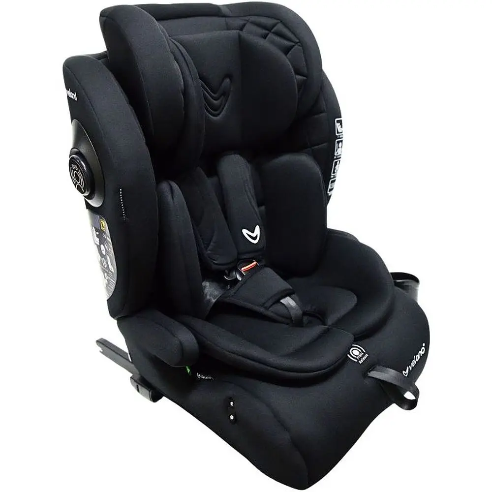 Автокрісло VELANO Flexo i-Size 76-150 см Isofix + Top Tether ремінь black (48413) - фото 2