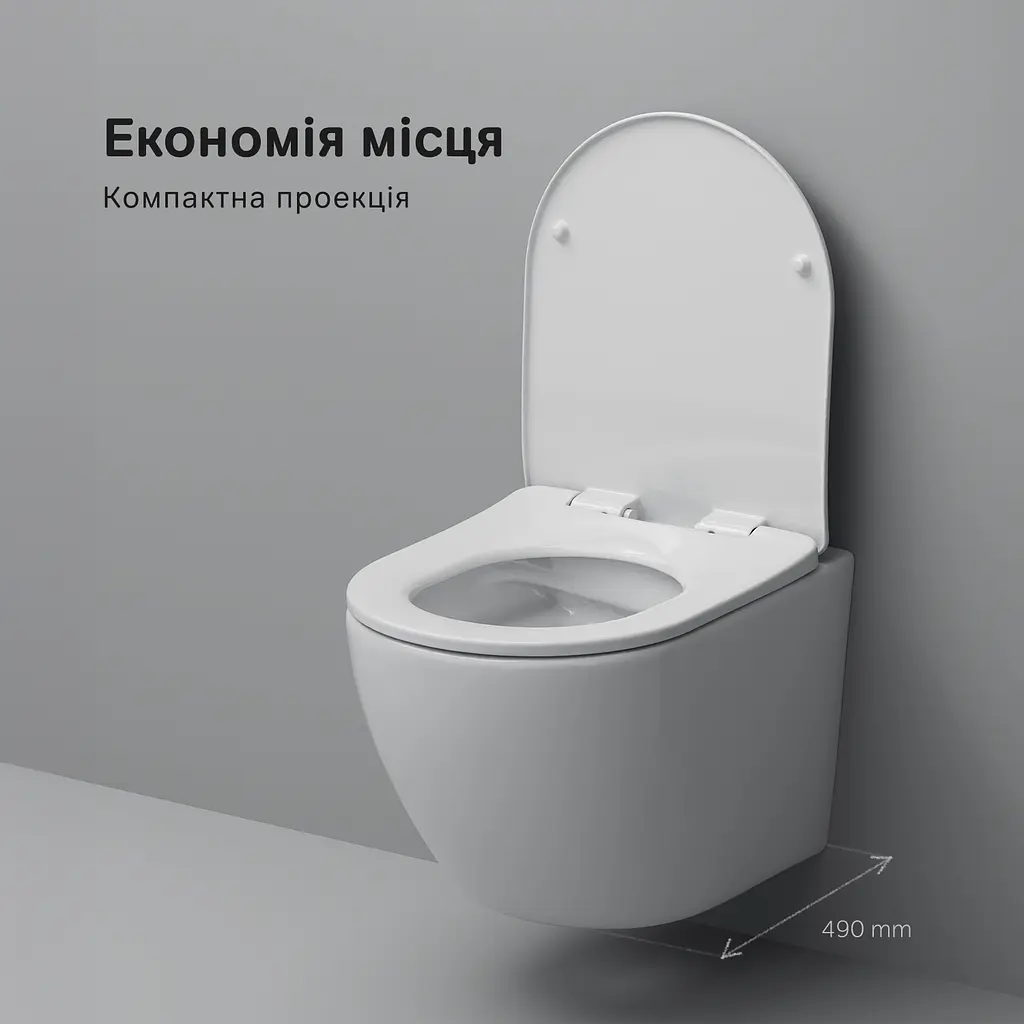 Унітаз підвісний безобідковий AM.PM X-Joy S з сидінням мікроліфт C85A1703SC - фото 7