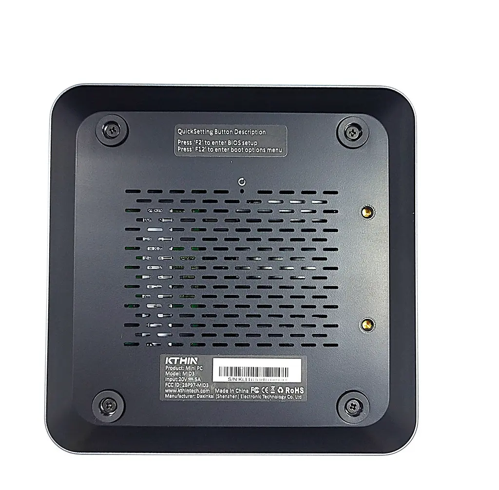 Мини компьютер неттоп KTHIN Mini PC MID3 Silver Core i5-1340P 12/16 16GB SSD 512GB Iris Xe Wi-Fi 6 2xHDMI 2xLAN - фото 6