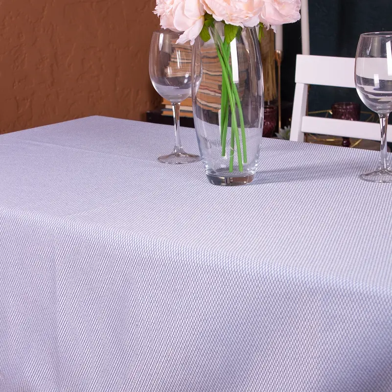 Скатертина MirSon №303 Jacquard blue 280x170 см жакард - фото 3