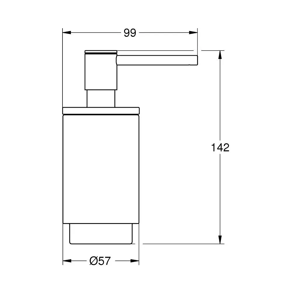 Дозатор для рідкого мила Grohe Selection 41028000, Хром - фото 2