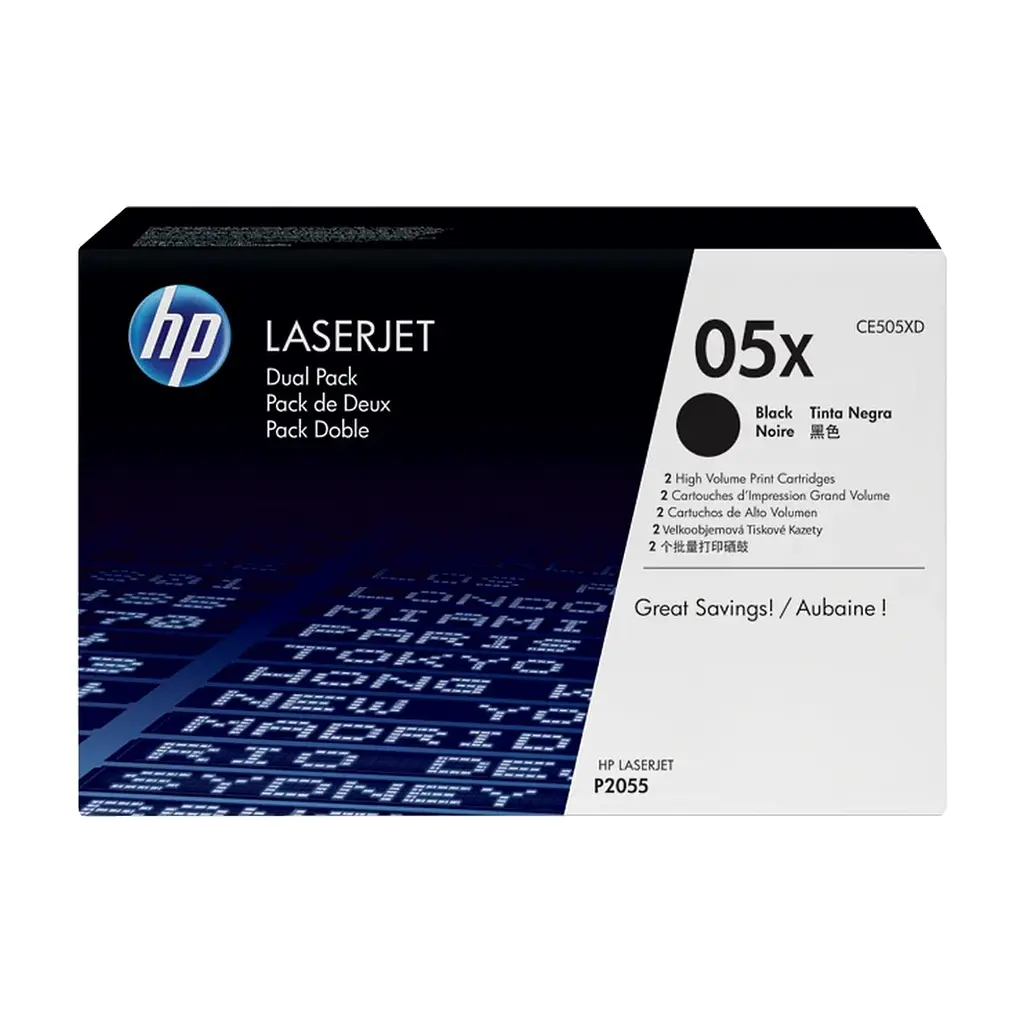 Картридж HP LJ 05XD P2055d/2055dn (2шт*CE505X) (CE505XD)