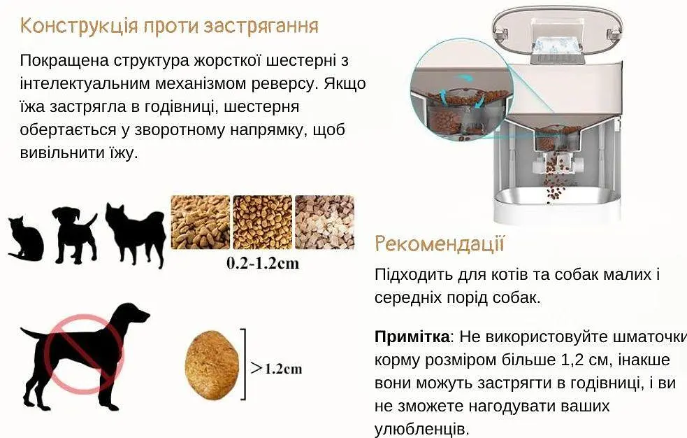 Автоматична годівниця для котів HoneyGuaridan S40 4 л, Wi-Fi зелений - фото 7