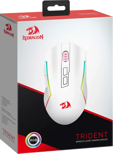Миша Redragon Trident White (71864) - фото 9