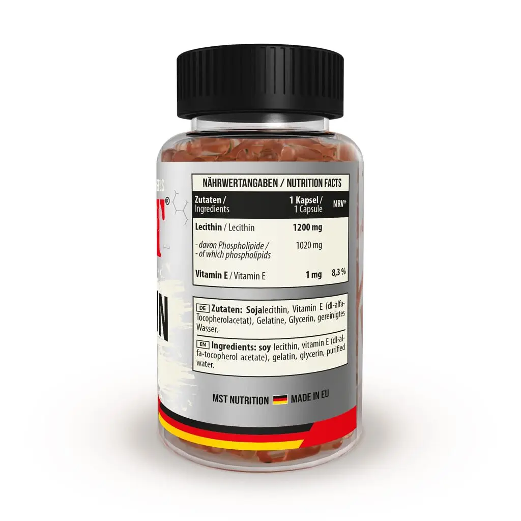 Натуральна добавка MST Lecithin 1200 mg 100 капсул - фото 2