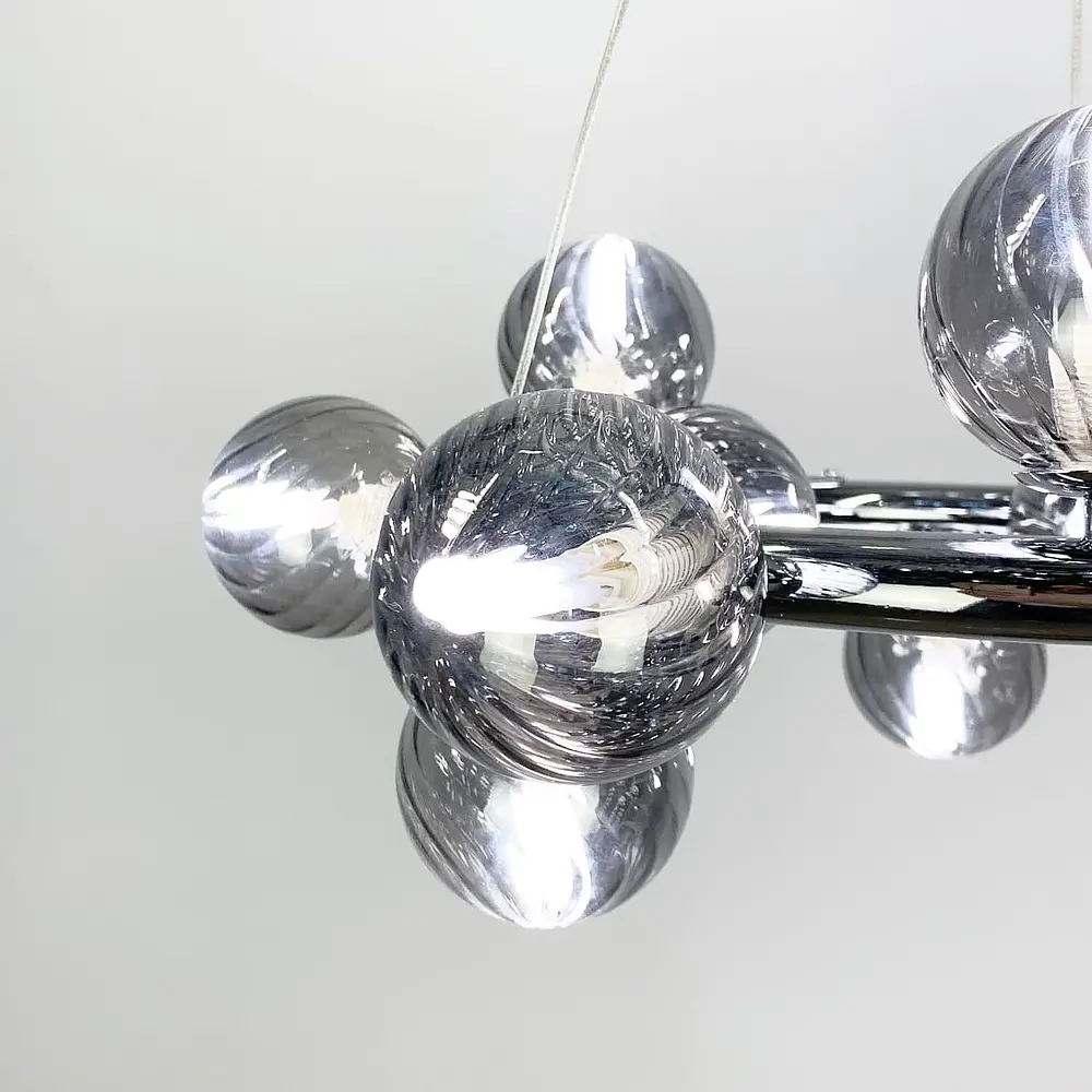 Подвесная люстра в хроме Arte Lamp Bolla Line.F MJ 17-600 CH+GR - фото 3