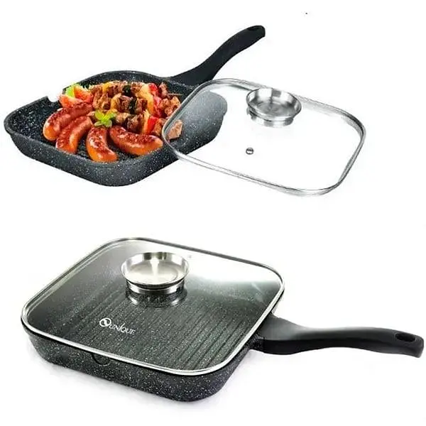 Сковорода-гриль UNIQUE UN-4012 28 см у гранітному покритті - фото 4
