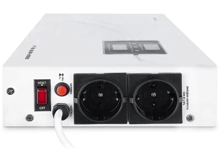 Стабілізатор напруги Real-EL STAB SLIM-2000 White 1600 Вт (EL122400008) - фото 3