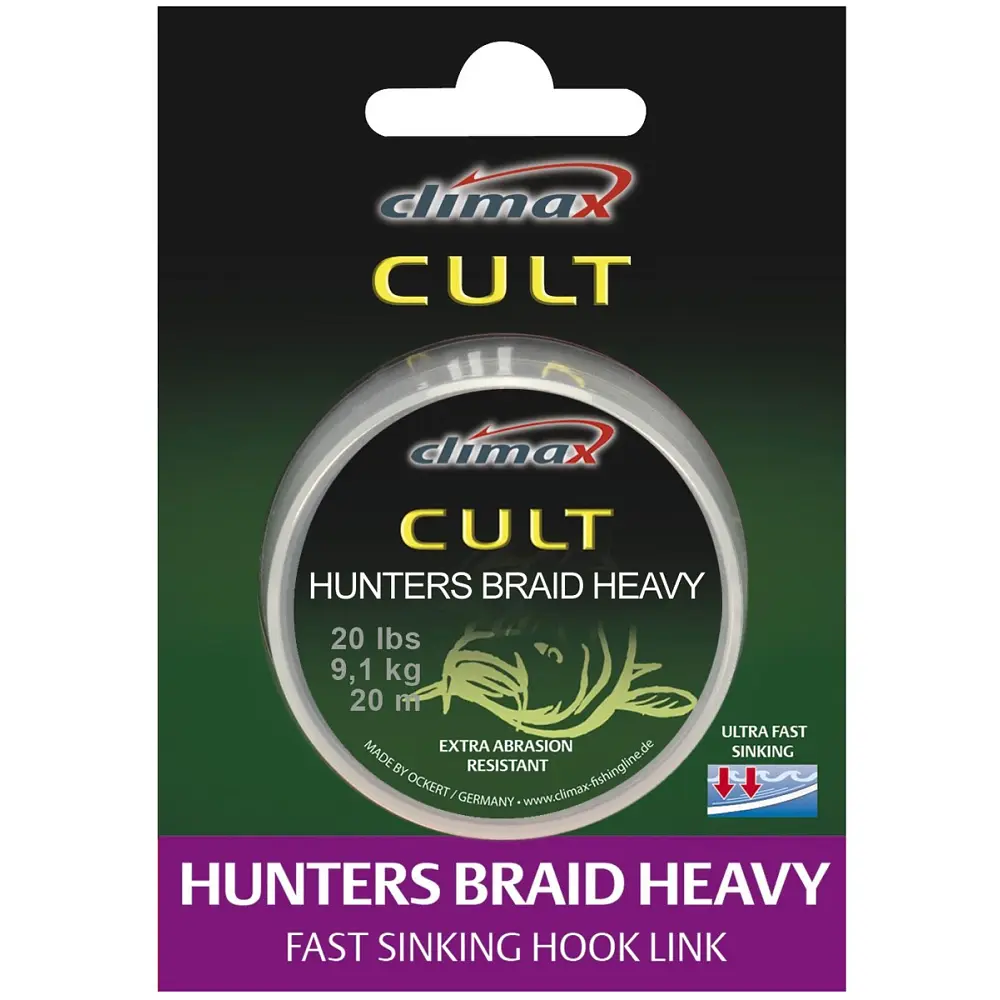 Повідковий матеріал Cli мax Cult Heavy Hunter’s Braid 20 м (silt) 20 lb - фото 2