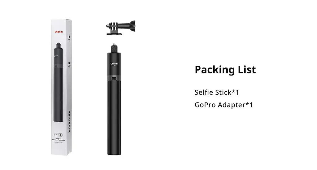 Штатив Ulanzi TT52 1.5m Tripod UV-T090GBB1 Black - фото 10