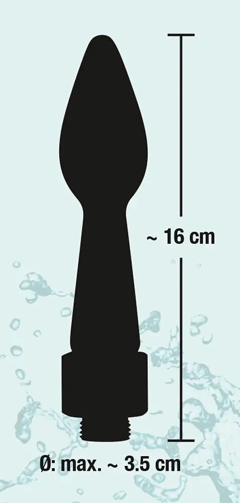 Анальний душ Analdusche Rear Splash чорний - фото 4