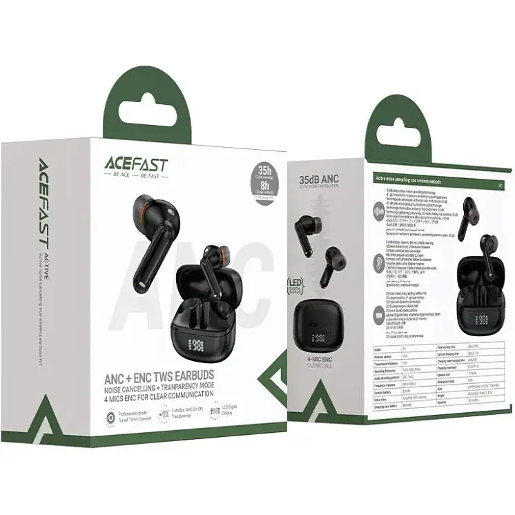Навушники TWS Acefast W1 black - фото 4