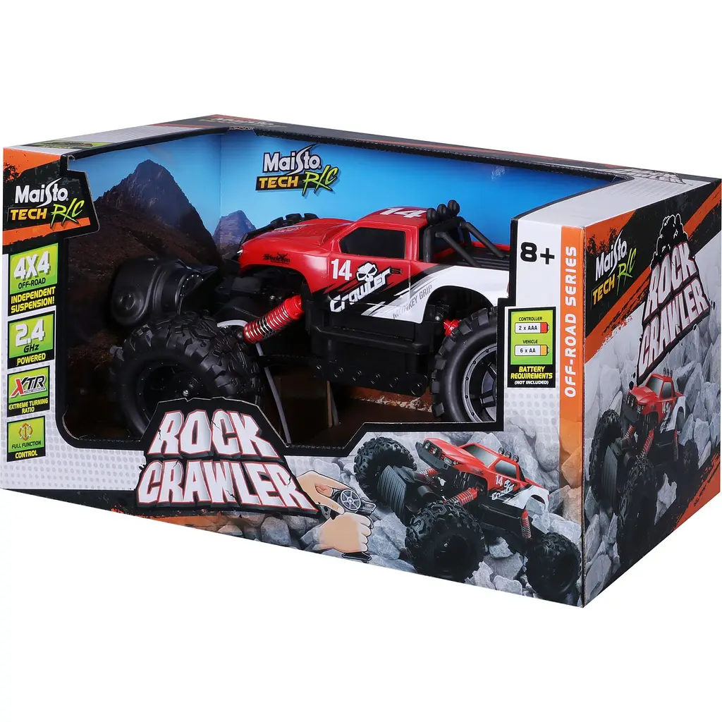 Машинка іграшкова на радіокеруванні Maisto Tech Rock Crawler червона (82746 red) - фото 16
