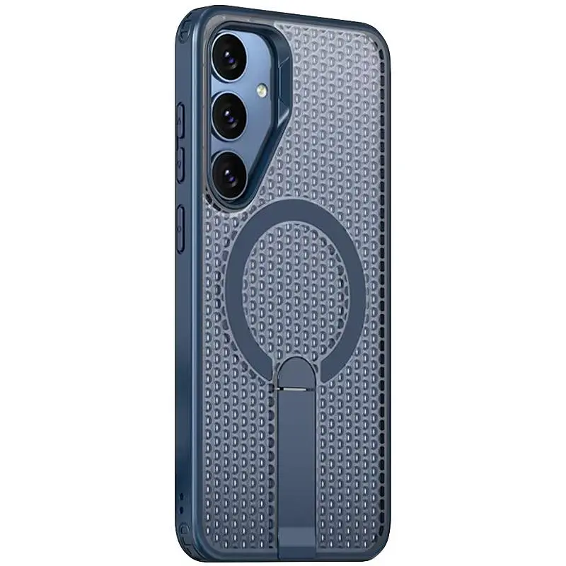 Чехол TPU Breeze with MagSafe stand для Samsung Galaxy S26+ Blue - фото 2