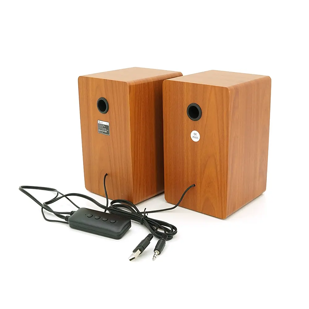 Колонки 2.0 Kisonli X23 для ПК и ноутбука, USB + 3.5mm, 2x5W, 30Hz-15KHz, 110 х 127 х 183mm, Black - фото 3