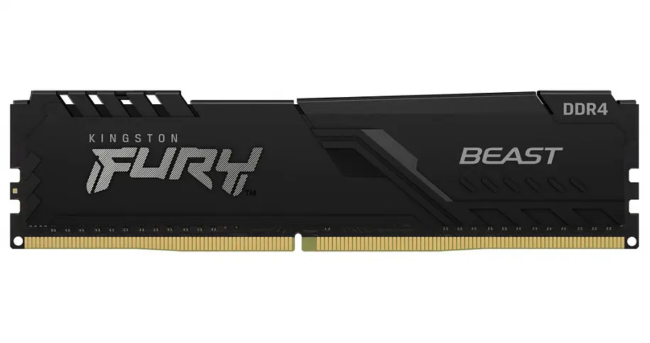 Пам'ять 32Gb x 2 (64Gb Kit) DDR4, 3200 MHz, Kingston Fury Beast, Black, 16-18-18, 1.35V, з радіатором (KF432C16BBK2/64) - фото 2
