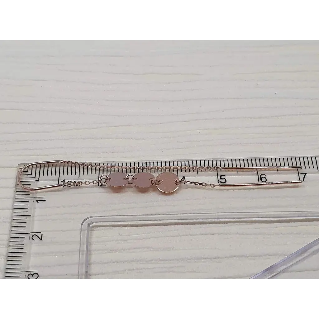 Золотые серьги-протяжки Favoritum. 210233 - фото 3