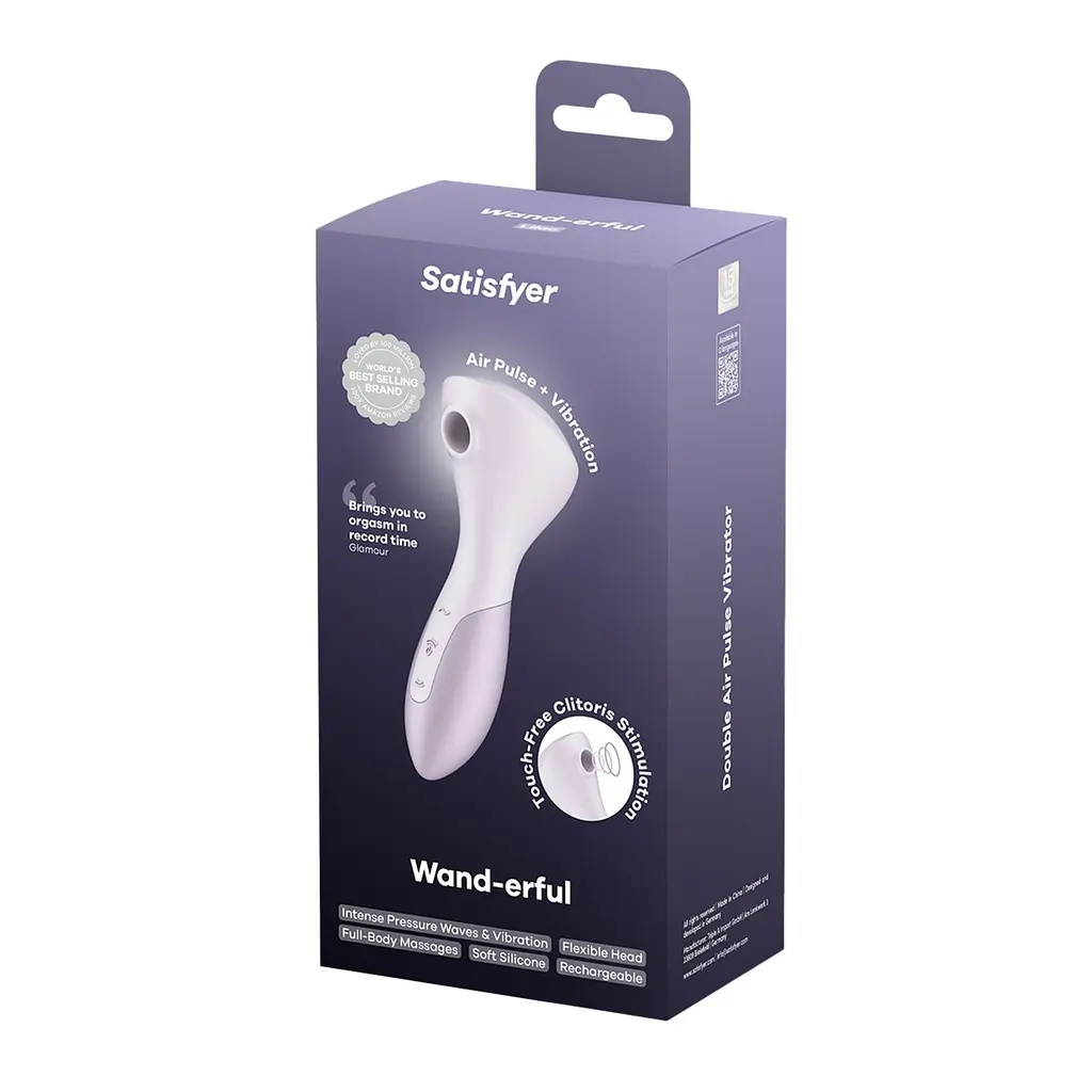 Вібромасажер Satisfyer Wand-erful з вакуумною кліторальною стимуляцією - фото 8