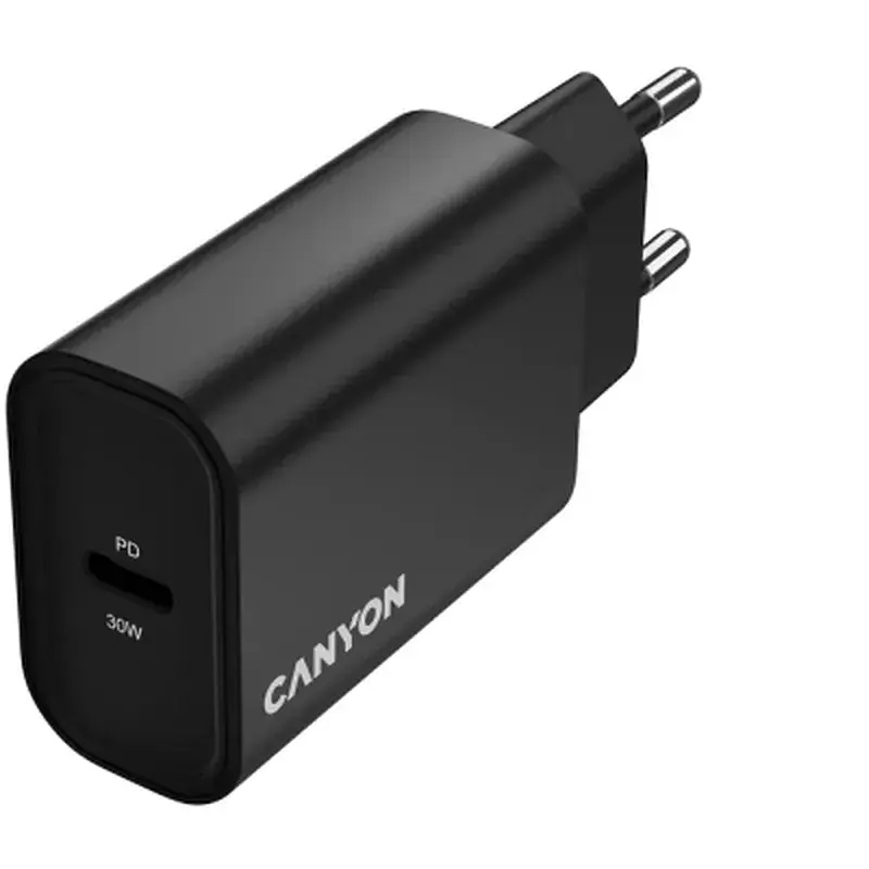 Зарядний пристрій Canyon USB-C PD30W OnCharge Black (CNE-CHA30CLB) - фото 4