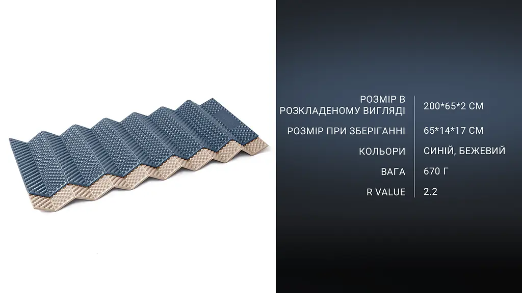 Коврик складной IXPE Naturehike (CNK2300DZ017) 200x65 - бежевый - фото 8