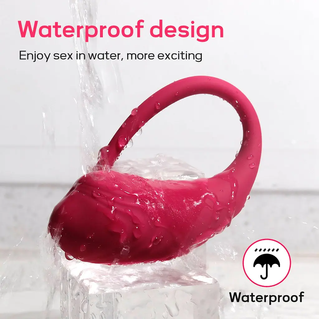 Виброяйцо Boss Series App Love Egg 17.3 см розовый - фото 12