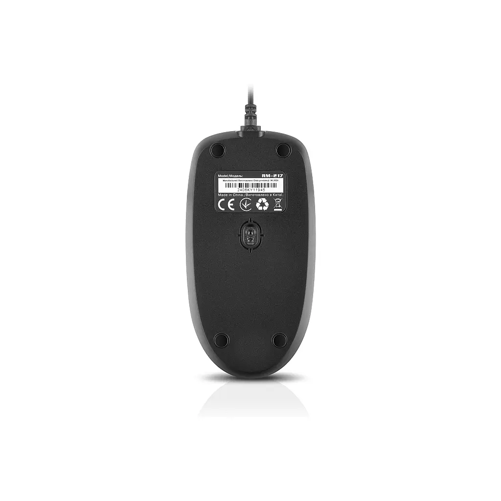Мишка REAL-EL RM-217 USB Black/Gray (EL123200038) - фото 10