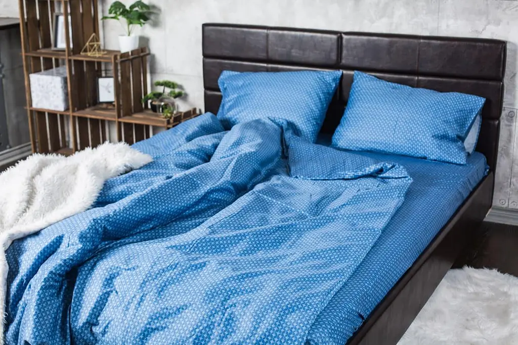 Комплект постільної білизни Ecotton полуторний 150х215 см Королівський синій (19853) - фото 2