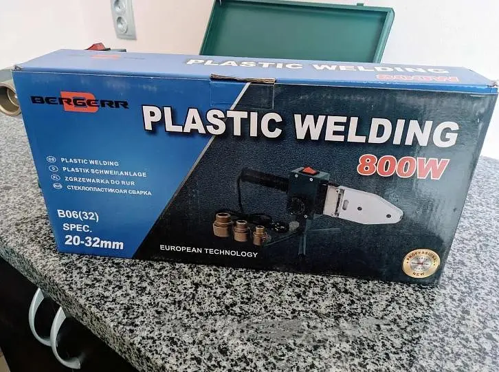 Паяльник для пластиковых труб Bergerr B06 800W кейс с насадками 20-32 мм 30412 - фото 8