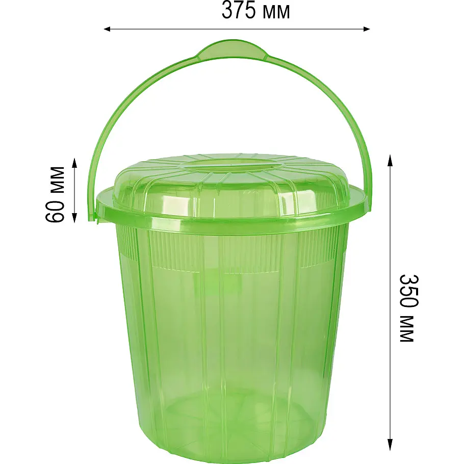 Відро Stars Plast зелений 25 л (94336/зел) - фото 3