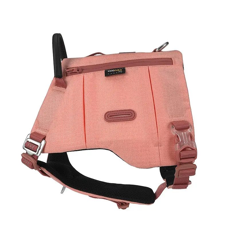 Шлейка для собак Truelove TLB2251 світловідбивна, з водонепроникної тканини Cordura, регульована Рожевий, S - фото 3