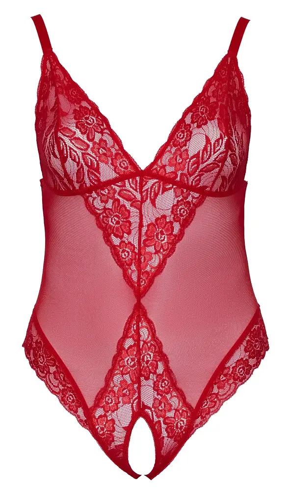 Боди Cottelli Curves otwarte 4XL (красный) - фото 11