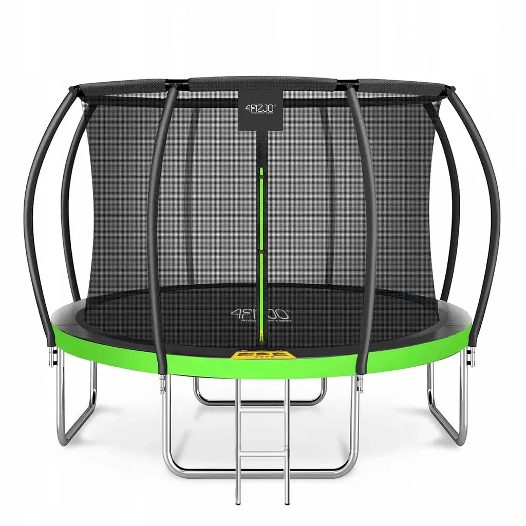 Батут із внутрішньою сіткою 4FIZJO Premium 12FT 374 см 4FJ0605 Black/Green (P-5907739314185) - фото 2